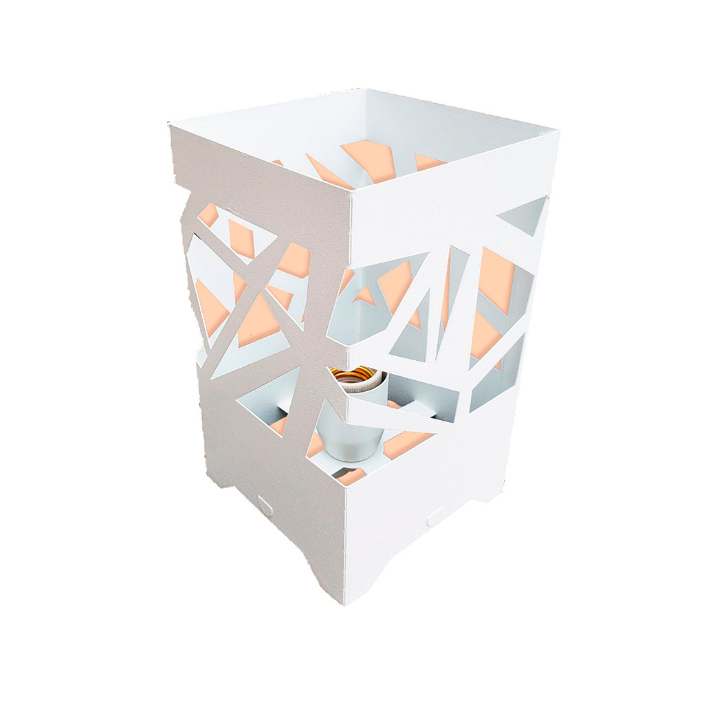 LAMPARA PORTATIL 24 CM. BLANCO