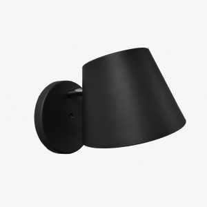 Aplique Merin negro de pared portalampara G9