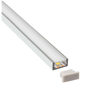 PERFIL LED ADOSAR 1 MT. CALIDO C/DRIVER 12V 12W NO DIMER.P01