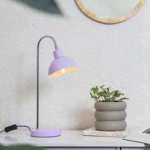 LAMPARA PORTATIL MESA KELLO LILA